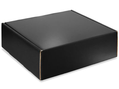 Cajas para Zapatos - 12 x 7 x 4, Negras Brillosas, 31 x 18 x 10 cm S-13061  - Uline