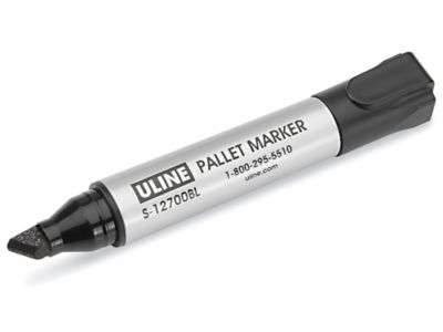 Uline Pallet Markers - Chisel-Tip, Black S-12700BL - Uline