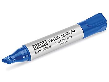 Uline Pallet Markers - Chisel-Tip, Blue S-12700BLU
