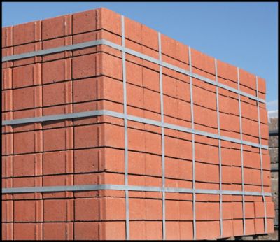 Feuillard de cerclage en acier recouvert de zinc