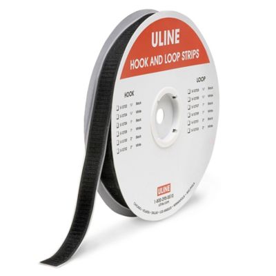 Uline Hook and Loop Dots Combo Pack - 1/2, Black