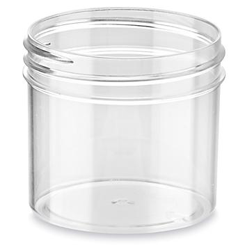 Clear Round Wide-Mouth Plastic Jars Bulk Pack - 2 oz, Jars Only S-12752B-JAR