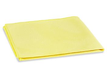 Uline Microfiber Glass and Mirror Towels - Yellow S-12811