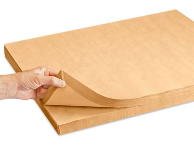 Kraft Paper Sheets - Brown Paper, 18 x 24, 30 lb. - ULINE - Bundle of 1,600 - S-12829