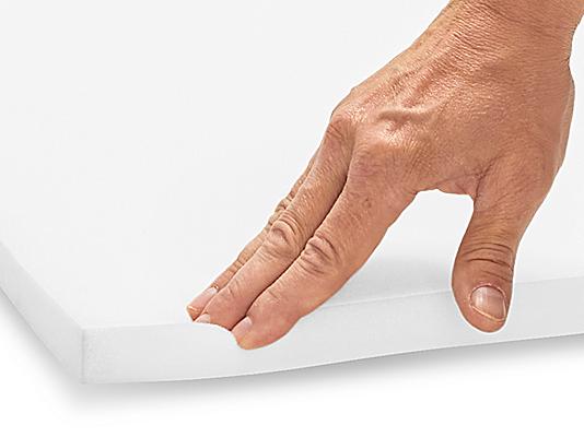 Uline Soft Foam Sheets - White, 1 thick, 48 x 96