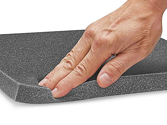 Uline Soft Foam Sheets - Charcoal, 1 thick, 12 x 12 S-12839 - Uline