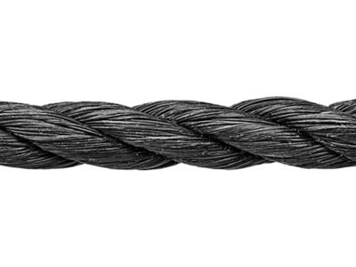 Twisted Polypropylene Rope - 1/4 x 600', Black S-12863BL - Uline