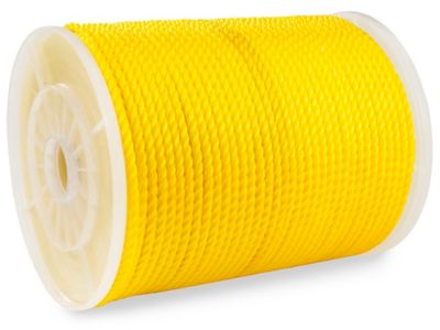 Twisted Polypropylene Rope - 1/4 x 600', Yellow S-12863Y - Uline