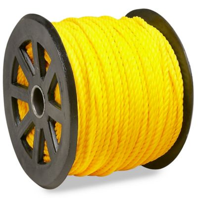 Twisted Polypropylene Rope - 3/8 x 600', Yellow