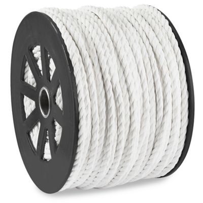 Twisted Polypropylene Rope - 3/8 x 600', White S-12864W - Uline