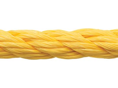 Grainger Approved DF8100 Polypropylene All Purpose General Utility Rope,  3/8Inch dia., Yellow, 100 ft