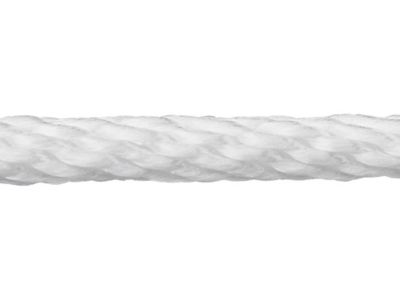  Solid Braid Nylon Rope - 1/8 Inch x 25 Feet - White