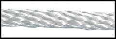 Golberg Solid Braid White Nylon Rope - (1/8 Inch x 100 Foot Hank)