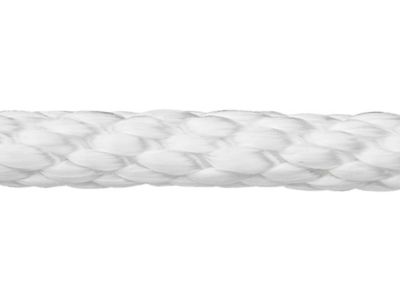 Solid Braided Nylon Rope - 3/8 x 500', White S-12868 - Uline