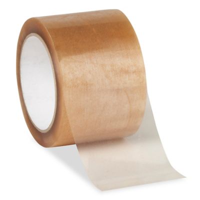 Natural Rubber Adhesive Tape - Polypropylene, 3" x 55 yds, 2.8 Mil, Clear S-12879