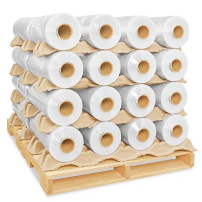 Uline Machine Length Stretch Wrap Skid Lot - High Performance, Cast, 20" x 6,500', 55 gauge S-12903S