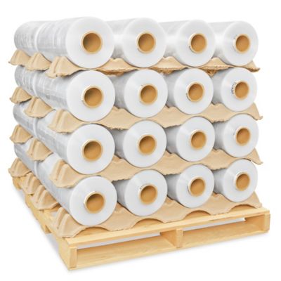 Uline Machine Length Stretch Wrap Skid Lot - High Performance, Cast, 20" x 6,000', 61 gauge S-12904S