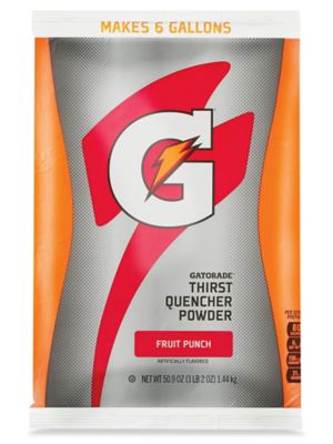 Gatorade Powder 6 Gallon Fruit Punch ULINE Canada Case of 14 S 12936F C