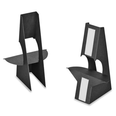 Easel Backs 7", Double Wing, Black S12943BL Uline