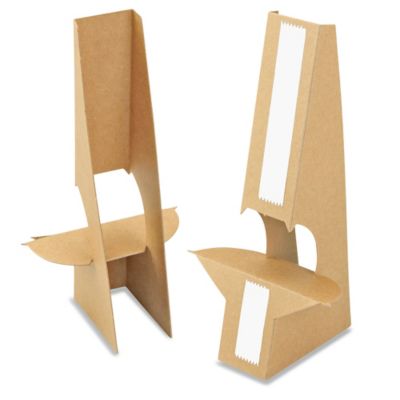 Easel Backs - 5, Single Wing, White S-18203W - Uline