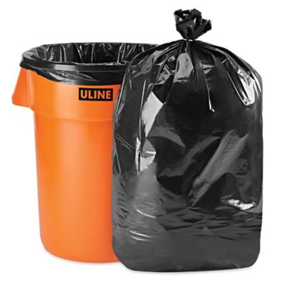 Uline Contractor's Bags - 44-55 Gallon, 3 Mil, Black S-12949BL