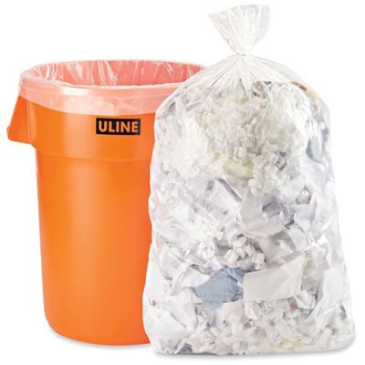 Iron-Hold Contractor Trash Bag - 3 mil, 55 Gallon, 15 ct, Wing Tie