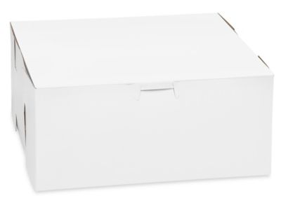 Cake Boxes - 9 x 9 x 4", White S-12969