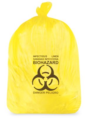 Sac poubelle pour déchets à risque biologique – 1,2 mil, 20 à 30