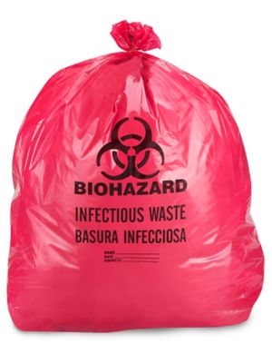  Sac poubelle pour déchets à risque biologique – 40 à 45 gallons, 2,0 mil