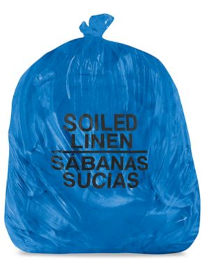 Biohazard Trash Liner 4045 Gallon, 2.0 Mil, Soiled Linen, Blue S
