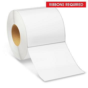 Industrial Thermal Transfer Labels - 6 x 6", Ribbons Required S-12993