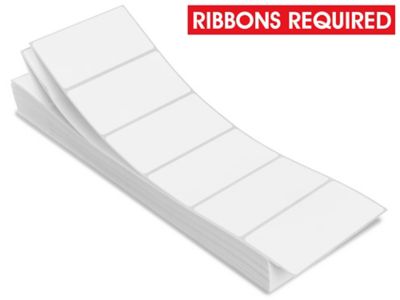 Fanfold Thermal Transfer Labels - 4 x 2", Ribbons Required S-12994