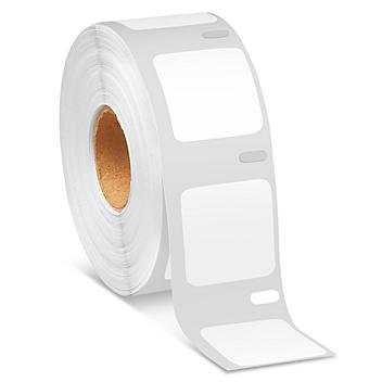 Uline Mini Printer Labels - White Paper, 1 x 1" S-12995