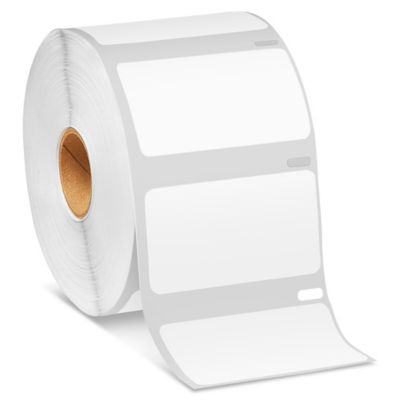 Uline Mini Printer Labels - White Paper, 2 1/4 x 1 1/4