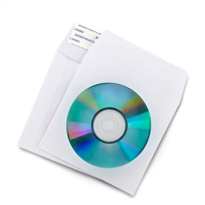 Enveloppe pour CD en polypropylène avec endos adhésif