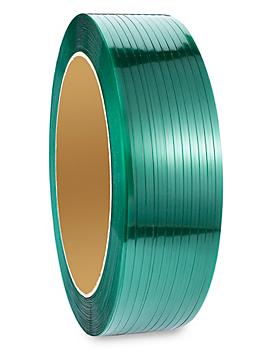 Uline Polyester Strapping - 1/2" x .020" x 7,200', Green S-13024