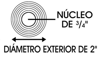 Núcleo de Etiqueta para Impresora Zebra