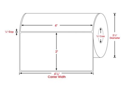 Étiquettes adhésives pour imprimante mobile – 4 x 6 po, jaune S-13029Y -  Uline