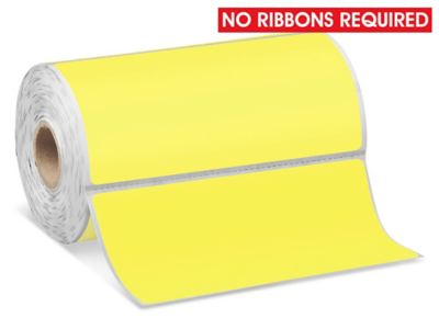 Mobile Printer Labels - 4 x 2", Yellow S-13027Y