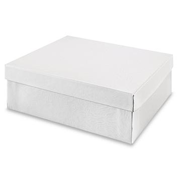 Jewelry Boxes - 5 1/4 x 3 3/4 x 1 3/4", White Swirl S-13064