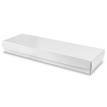 Jewelry Boxes - 8 x 2 x 7/8", White Gloss S-13066