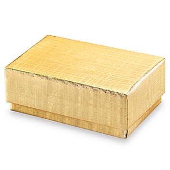 Jewelry Boxes - 1 3/4 x 1 1/8 x 5/8", Gold S-13077GOLD