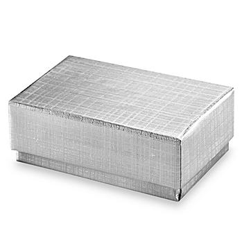 Jewelry Boxes - 1 3/4 x 1 1/8 x 5/8", Silver S-13077SIL