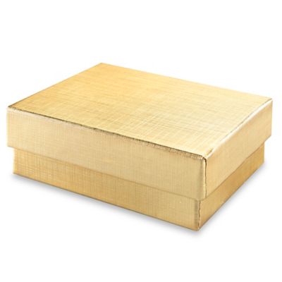 Jewelry Boxes - 3 1/16 x 2 1/8 x 1", Gold S-13078GOLD