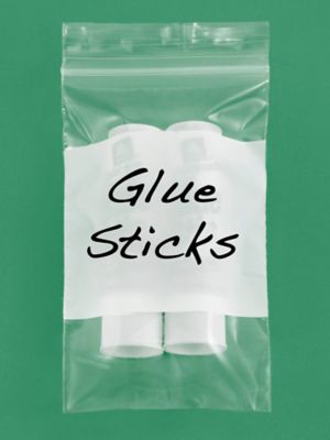 3 x 5" 2 Mil White Block Reclosable Bags S-1307