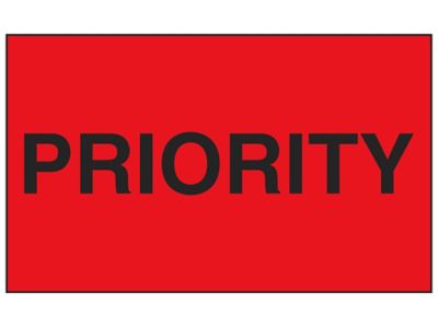 "Priority" Label - 3 x 5"