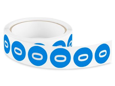 1" Circle Labels - "0" S-13094