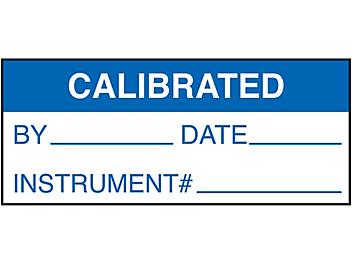 Inspection Labels - "Calibrated", Vinyl Cloth S-13100