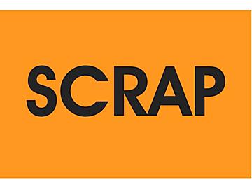 Inventory Control Labels - "Scrap", 2 x 3"
