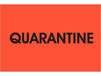 Inventory Control Labels - "Quarantine", 2 x 3" S-13113